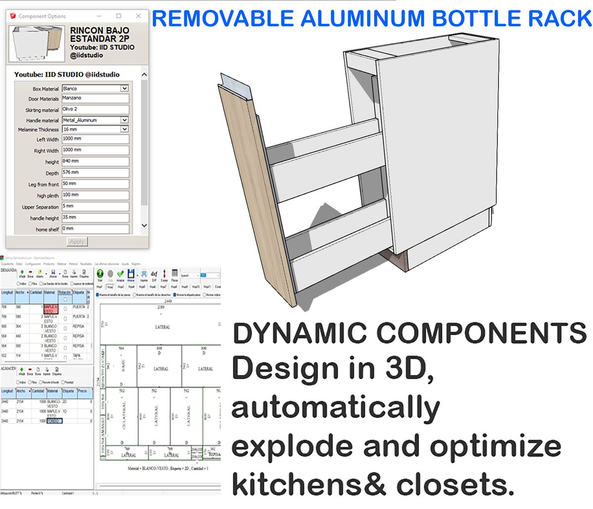 Kitchen and Closet Design with Sketchup Dynamic Components
