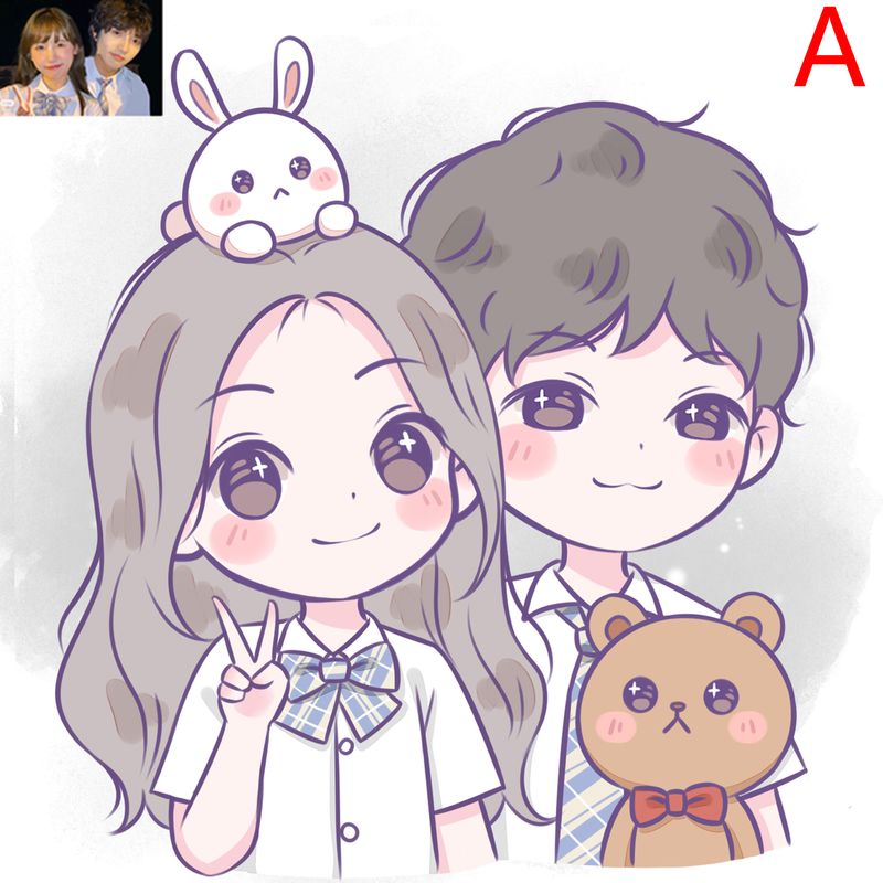 I will draw a cartoon portrait from your photo