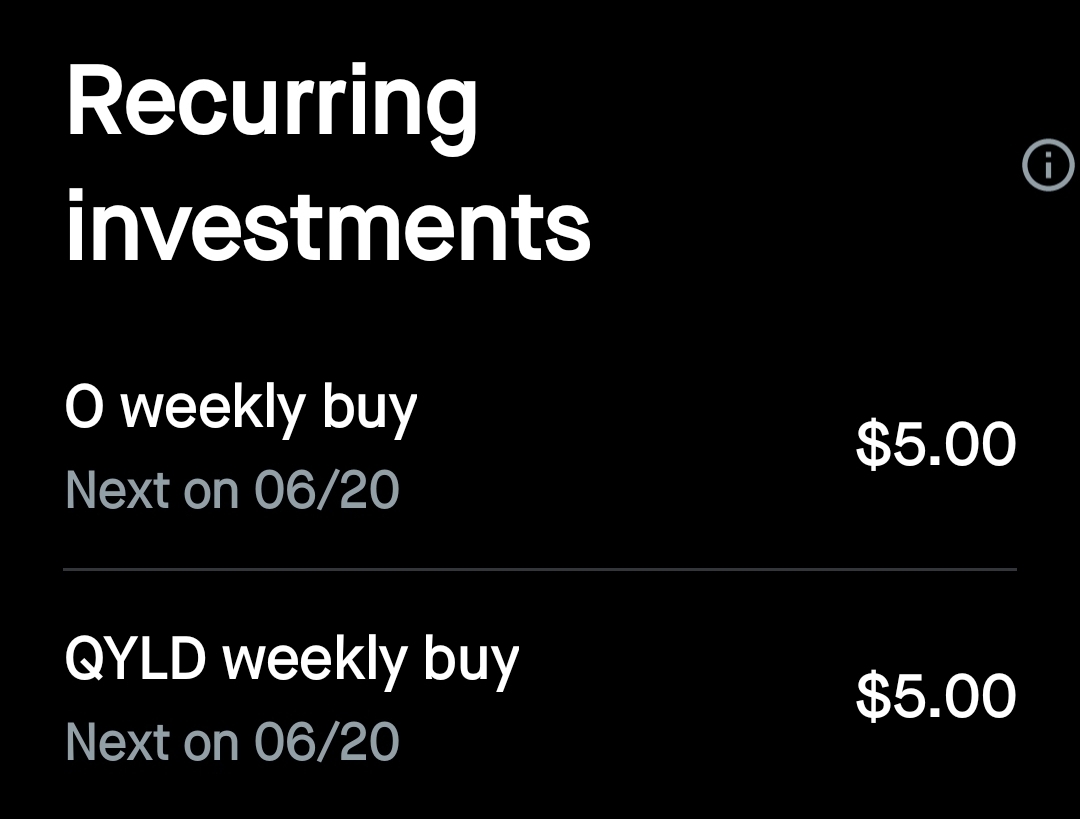Starting Weekly Recurring — Dee & Dividends 💰