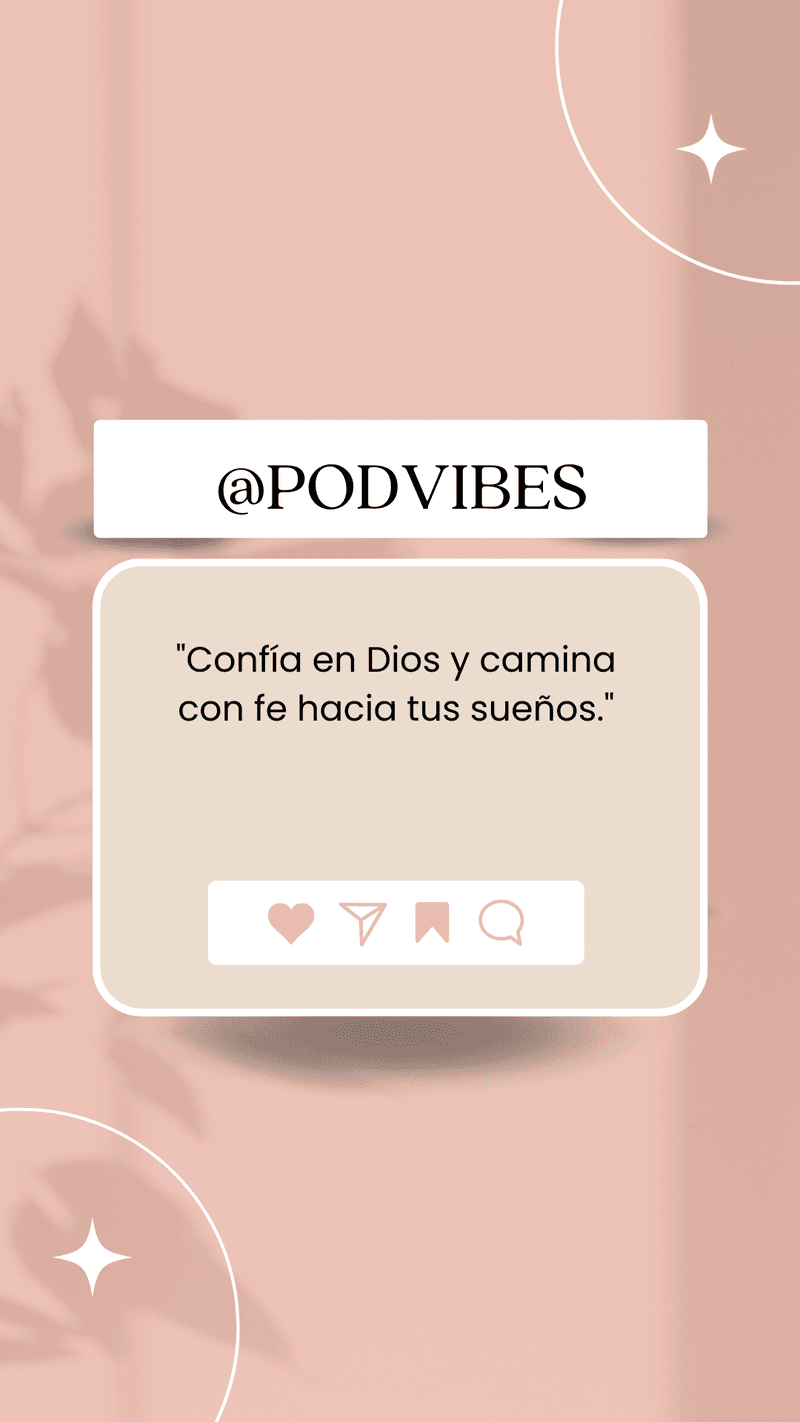 ConfΓa en Dios y camina con fe hacia tus sueΓ±os