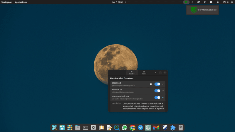 Introducing the UFW Status Indicator: A Sleek Solution to a Missing Linux Essential