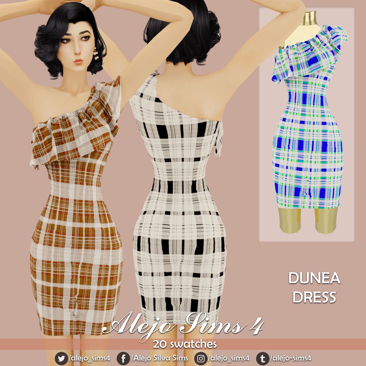 DUNEA DRESS Alejo Sims 4