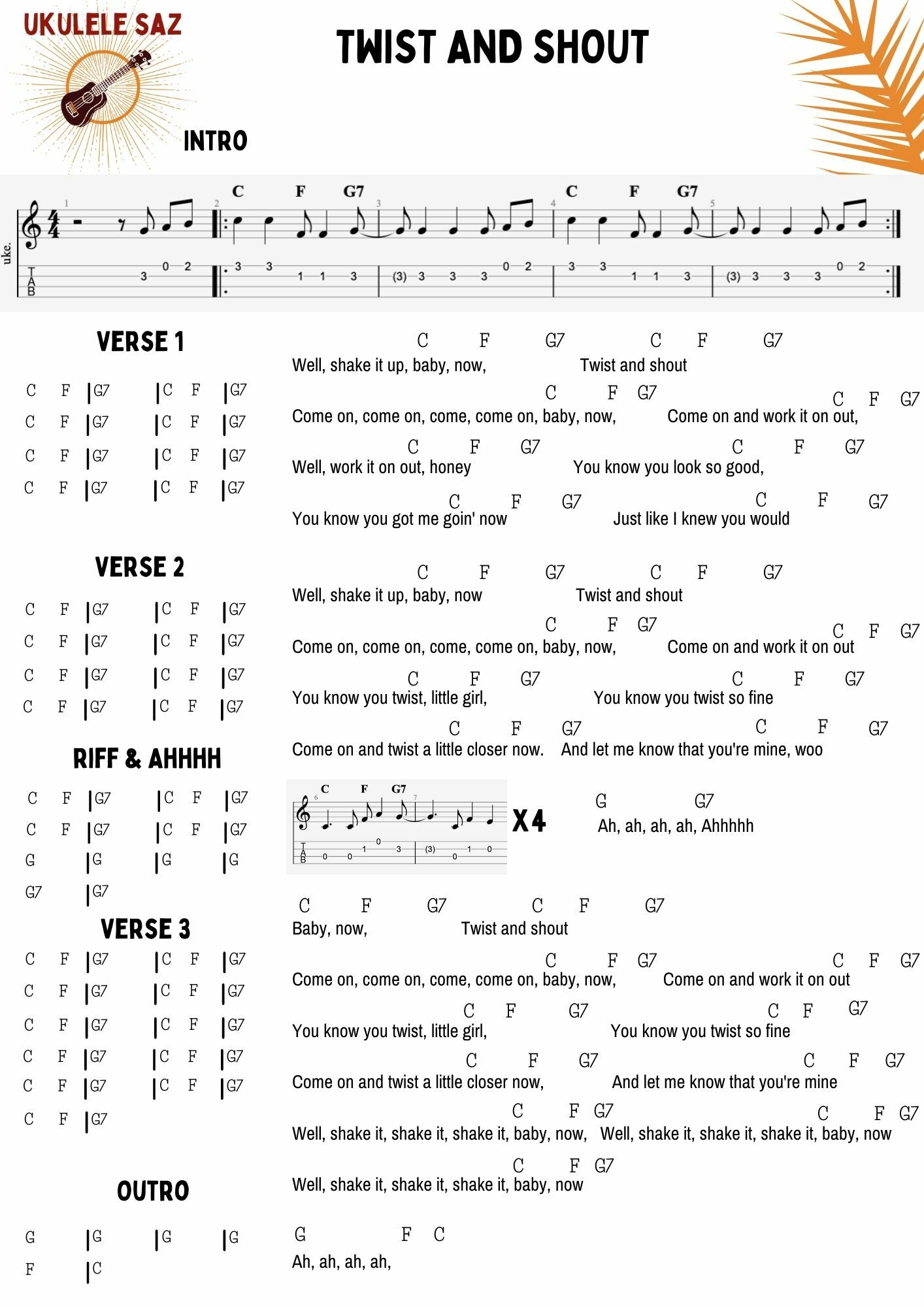 Twist & Shout — Ukulele Saz Buymeacoffee