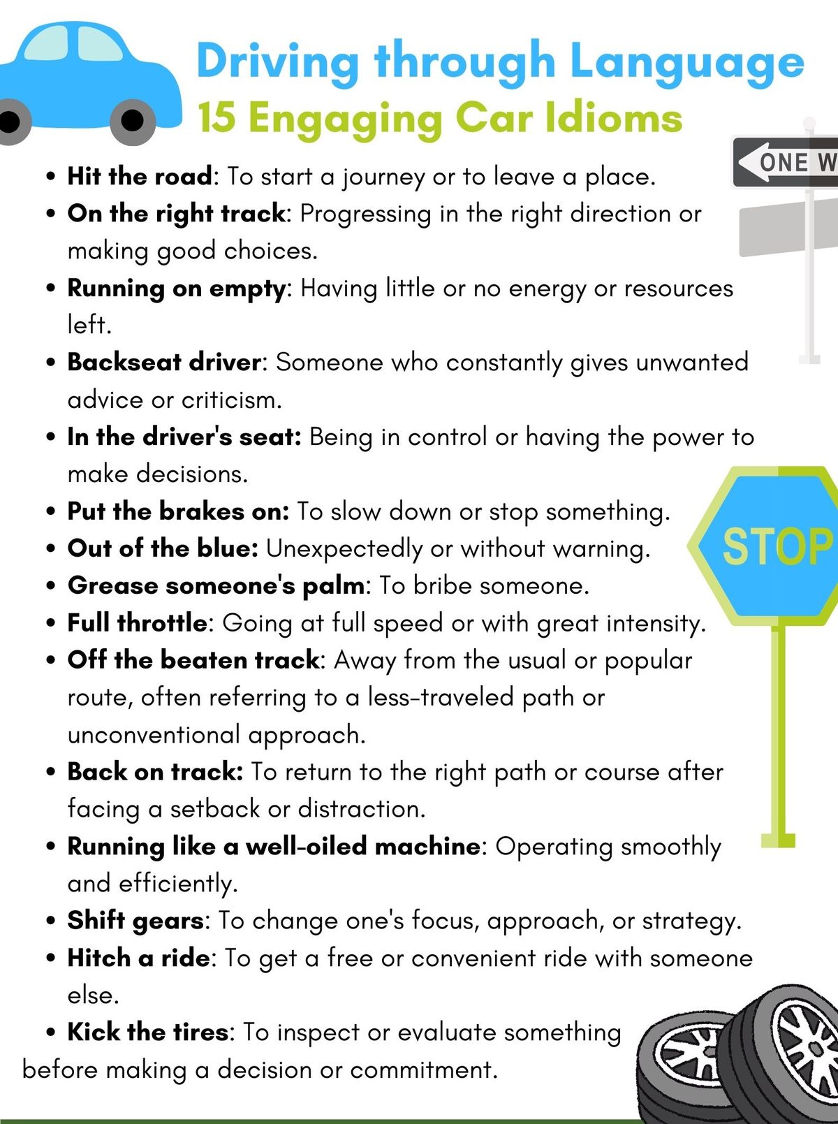 15 Engaging Car Idioms — Muhammad Shahroz - Buymeacoffee