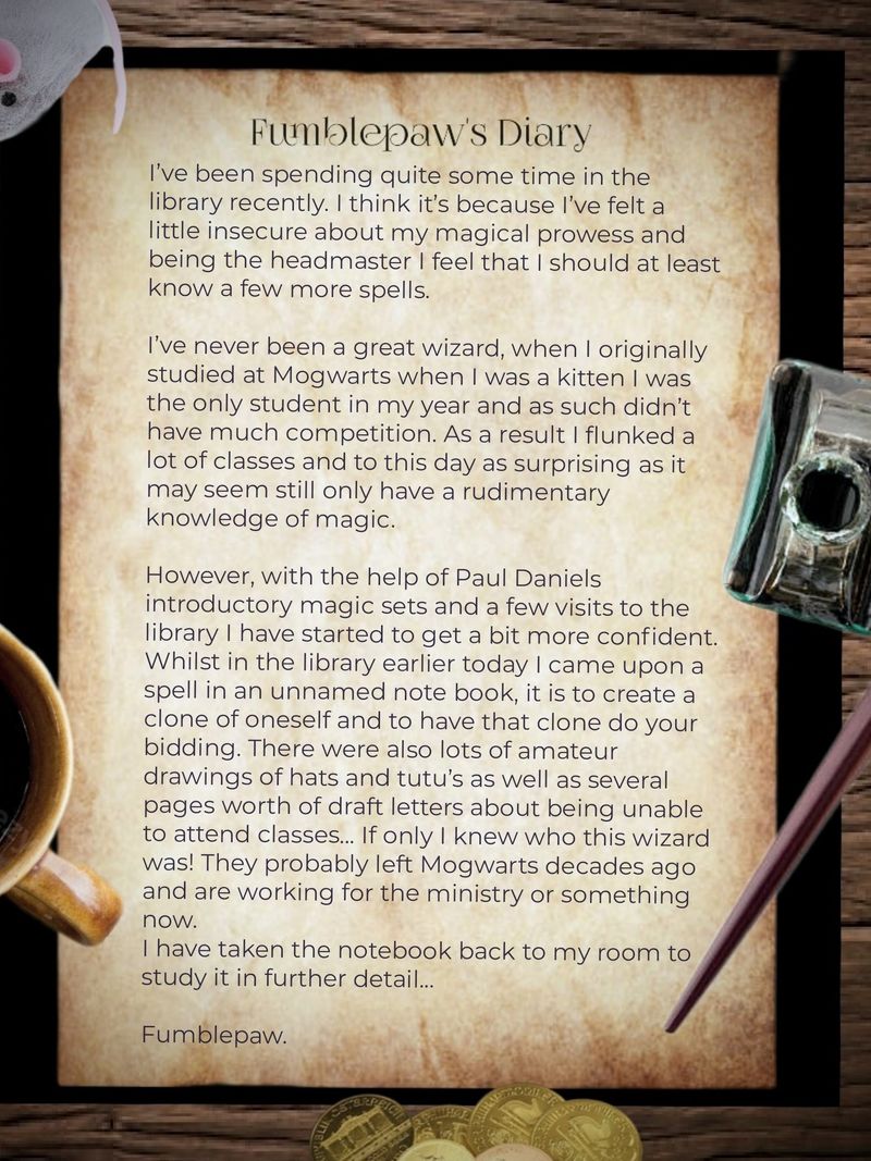 Fumblepaw's Diary