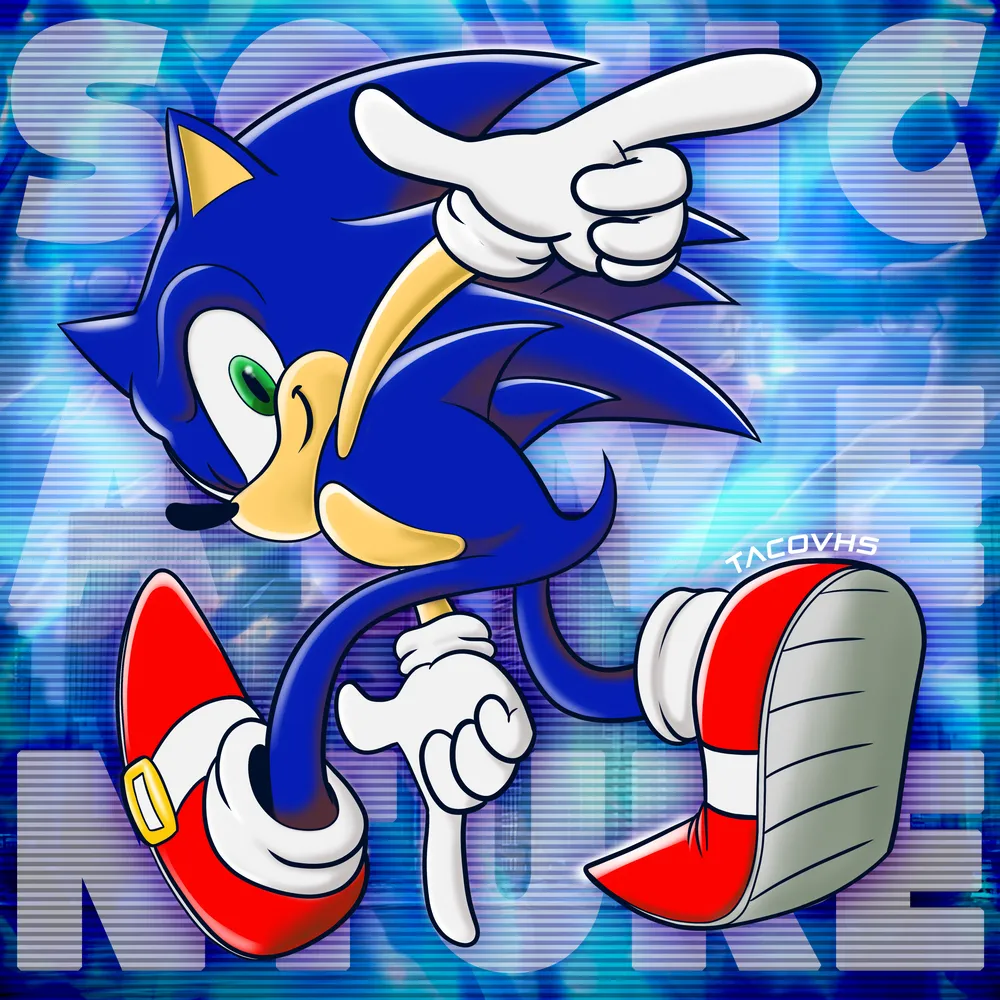 Spaghetti Sonic from Sonic Adventure — TacoVHS - Buymeacoffee