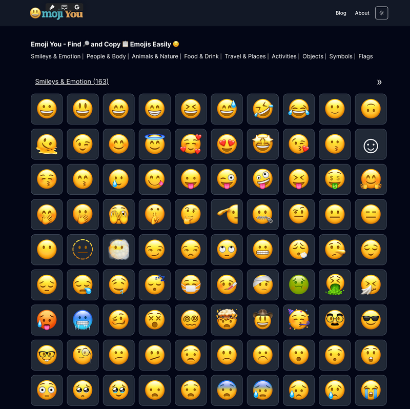 I Created a User-Friendly Website for Effortless Emoji Copy and Paste"