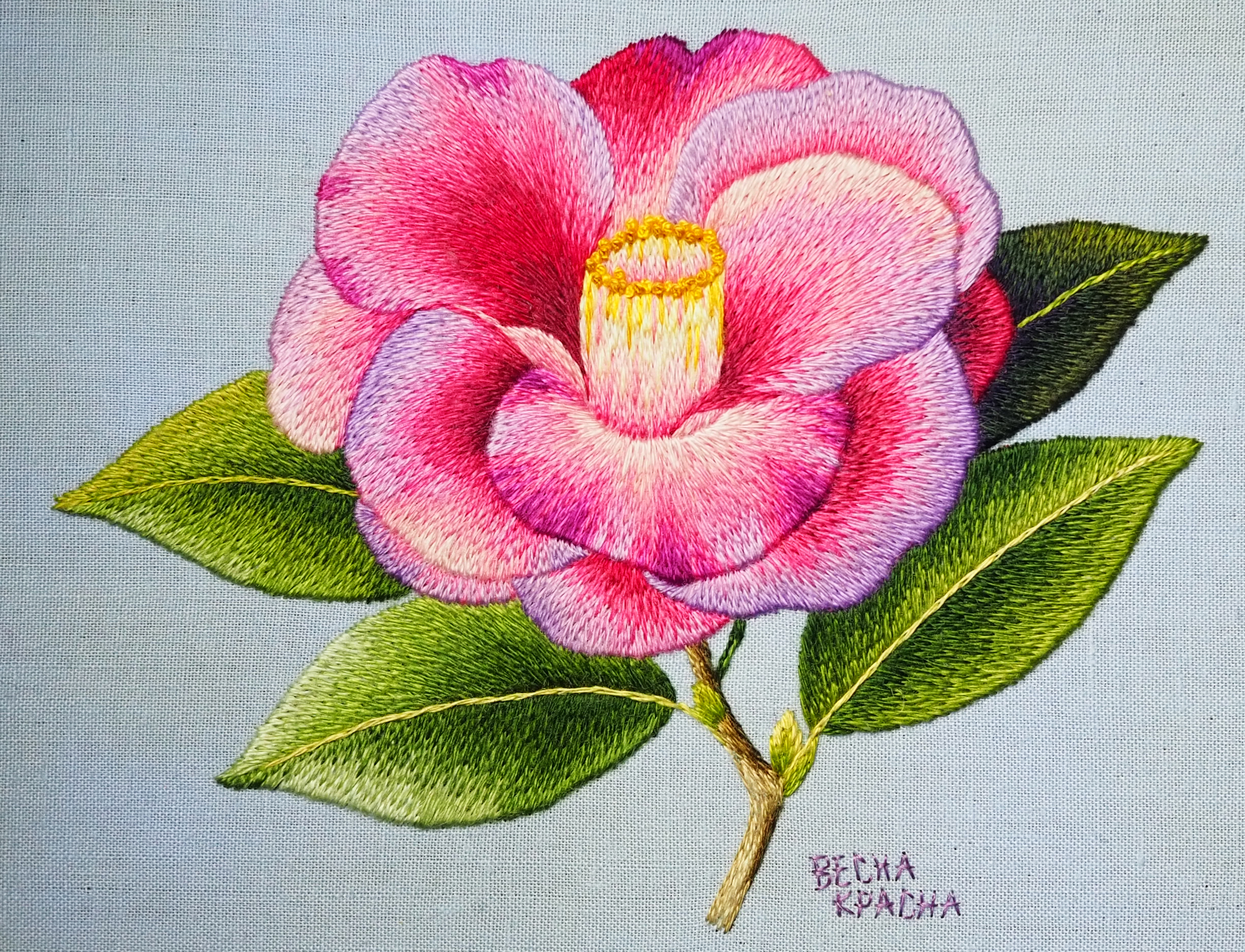 Stina スティナ flower embroidery mocha Mサイズ stina / type