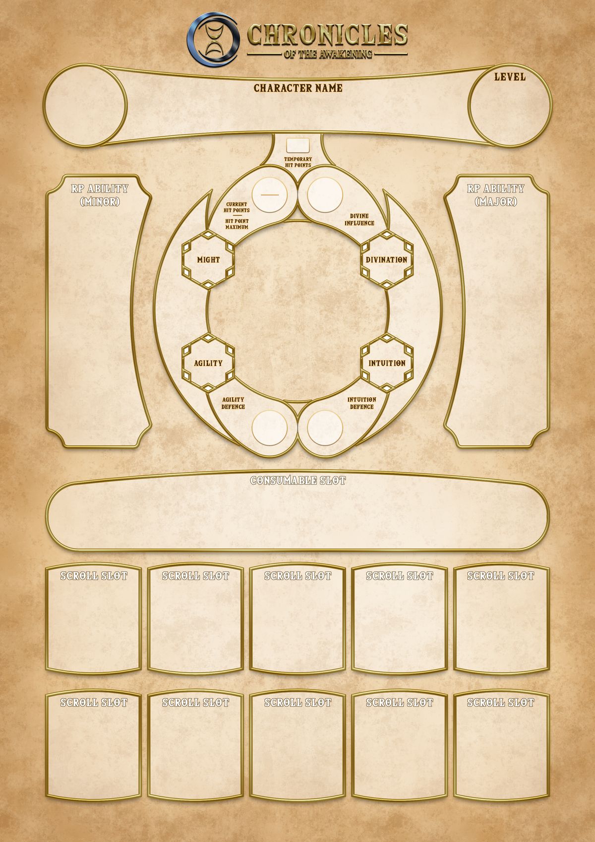 📜 Character Sheet Unveiled! 📜 — Chronicles of the Awakening - Buymeacoffee