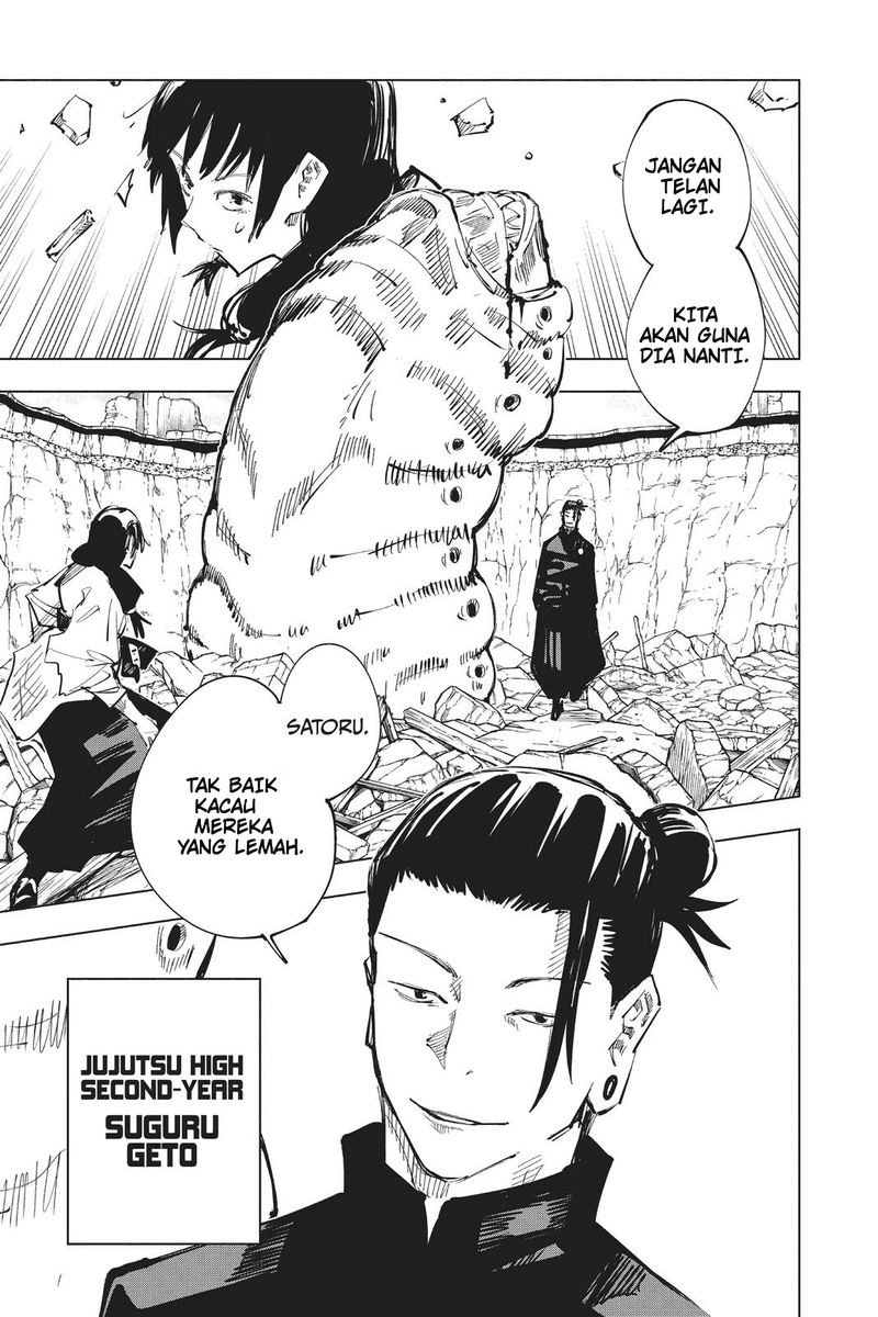 Contoh penterjemahan Jujutsu Kaisen chapter 65.