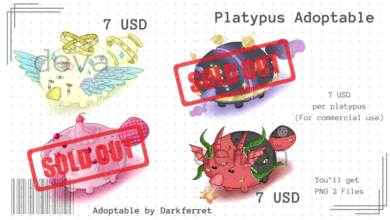 [OPEN] Platypus Adoptable !!!