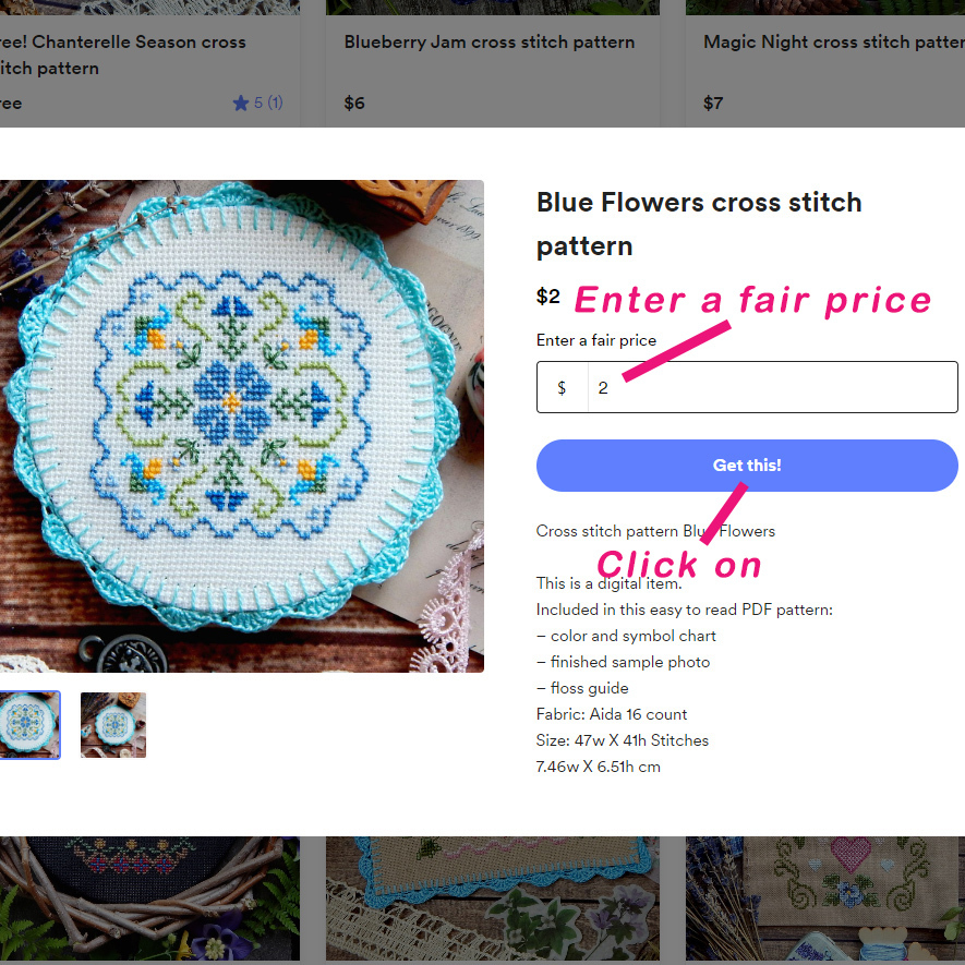 How to download patterns stitchongoodluck buymeacoffee
