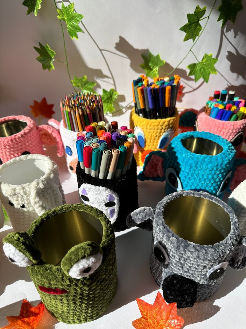 My crochets 🐻🐮🐨🐶🐷🧡
