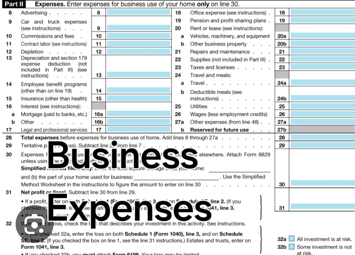 Navigating Deductible Business Expenses on Schedule C — Michael Lodge