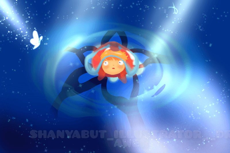 Ponyo on Jellyfish