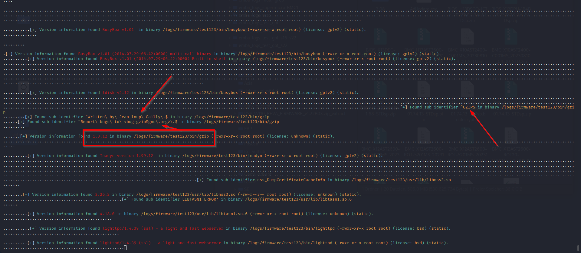 Improved version detection now with multigrep — EMBA firmware security
