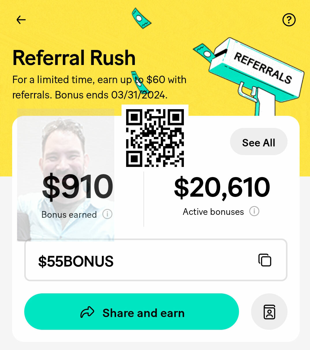 Shef Referrals, Promo Codes, Rewards ••• $20 credit • March 2024