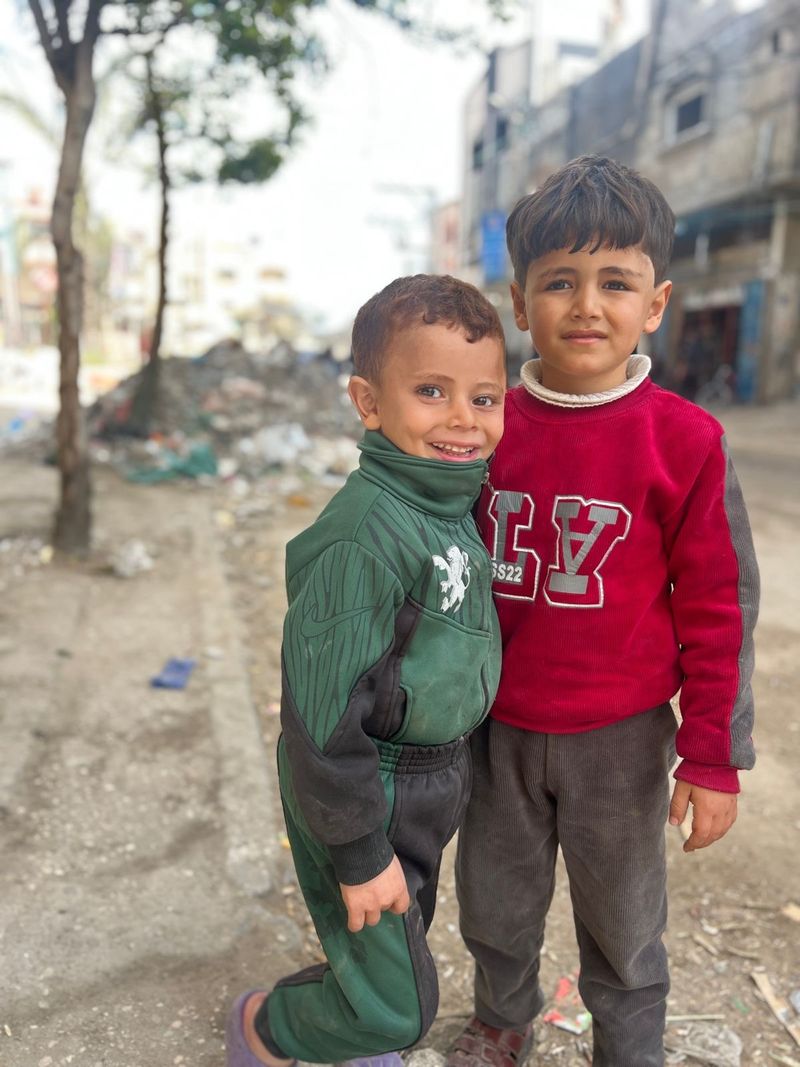 My little nephews ( one of them became orphaned)