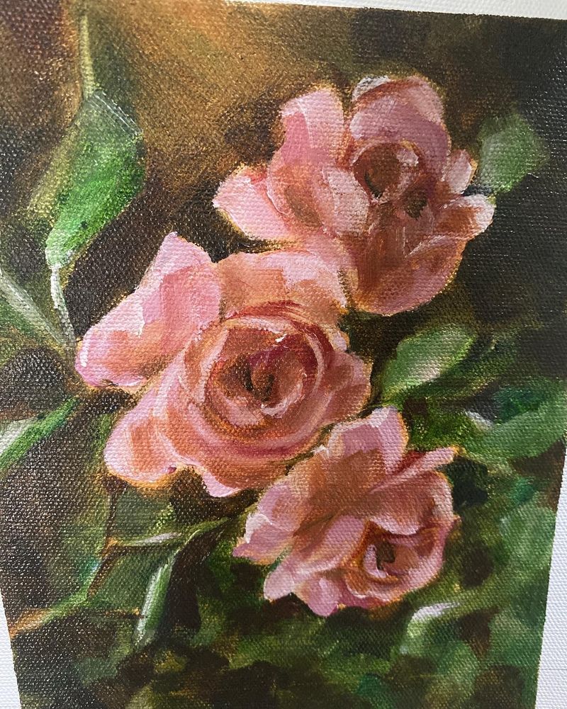 ‘ Rose ‘ oil painting