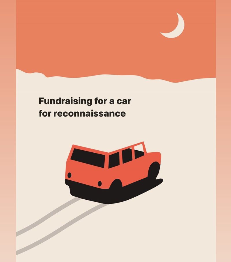 Raising money for a car for reconnaissance