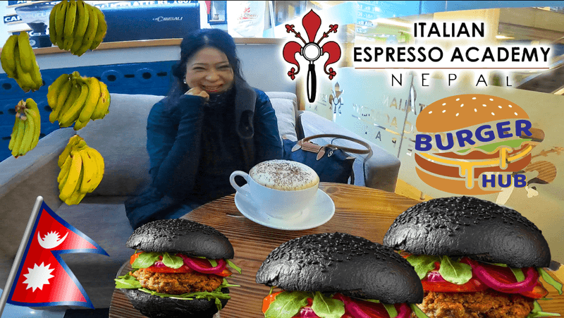 Black Burger & Cappuccino 🇳🇵