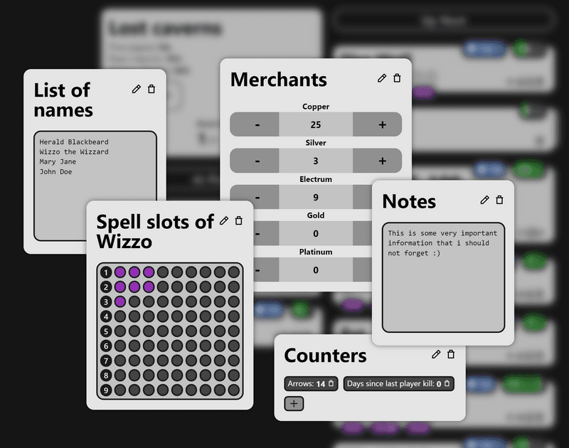 Widgets to track even more things