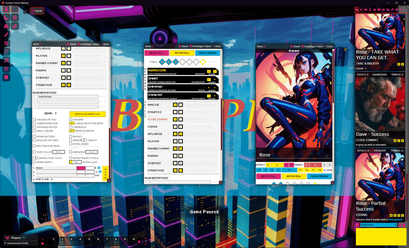 CBR+PNK on Foundry VTT