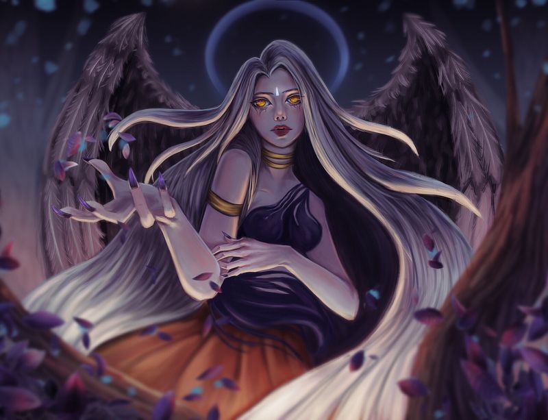Angel of the Night Illustration