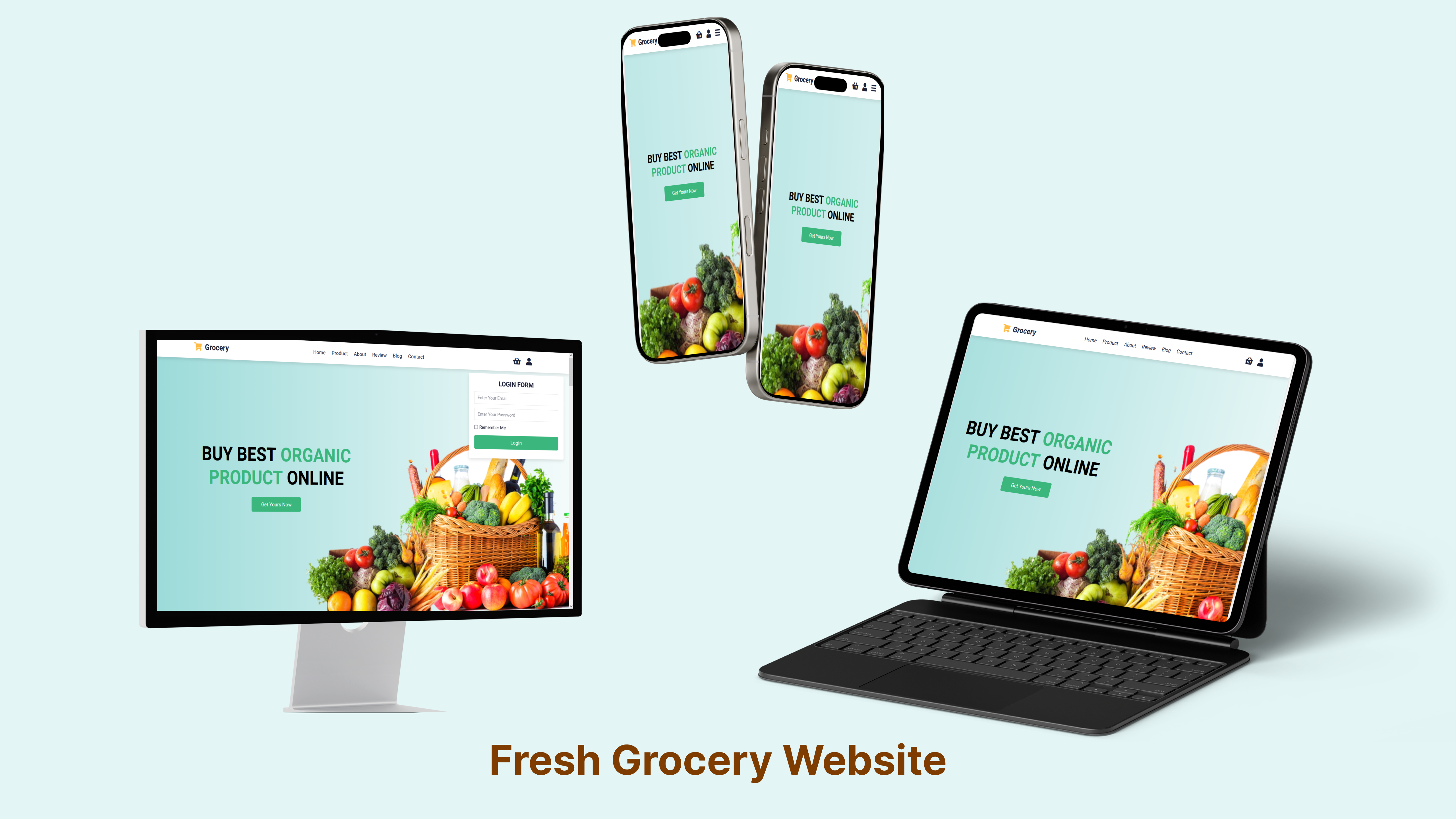 Fresh Grocery website Design Source code are uploaded — DM 007 ...