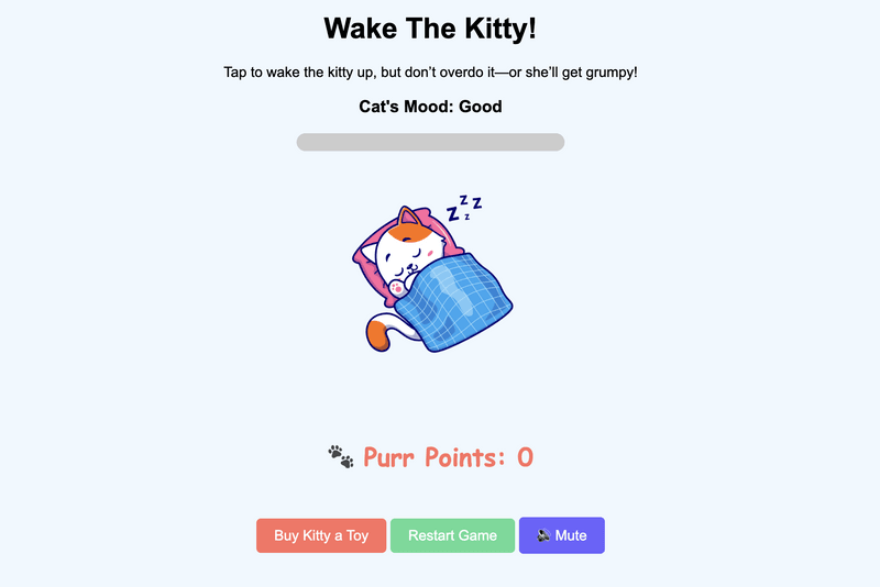 🐾 Help Me Wake the Kitty! 🐾
