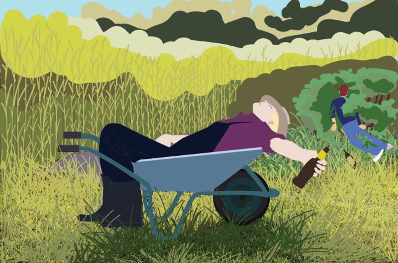 Hetalia Fanart (Drunk Gardening)