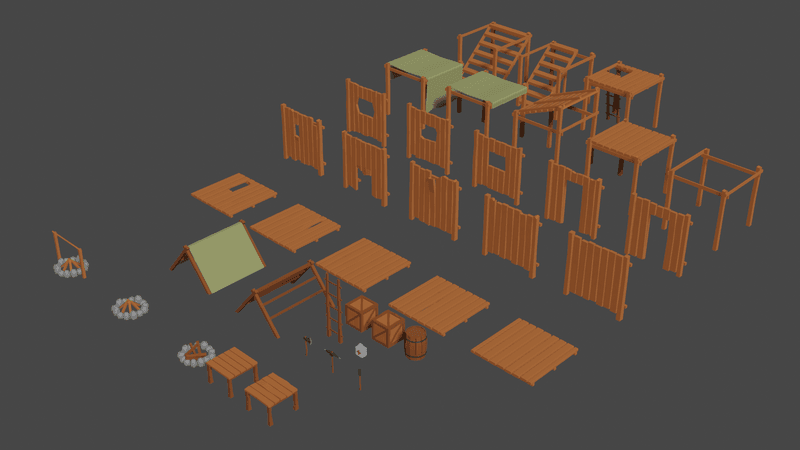 Free! Modular Wood Base Set