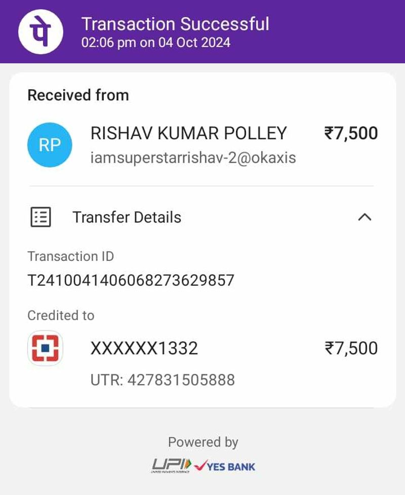 Someone sent ₹7500 that's $90 😳🎉