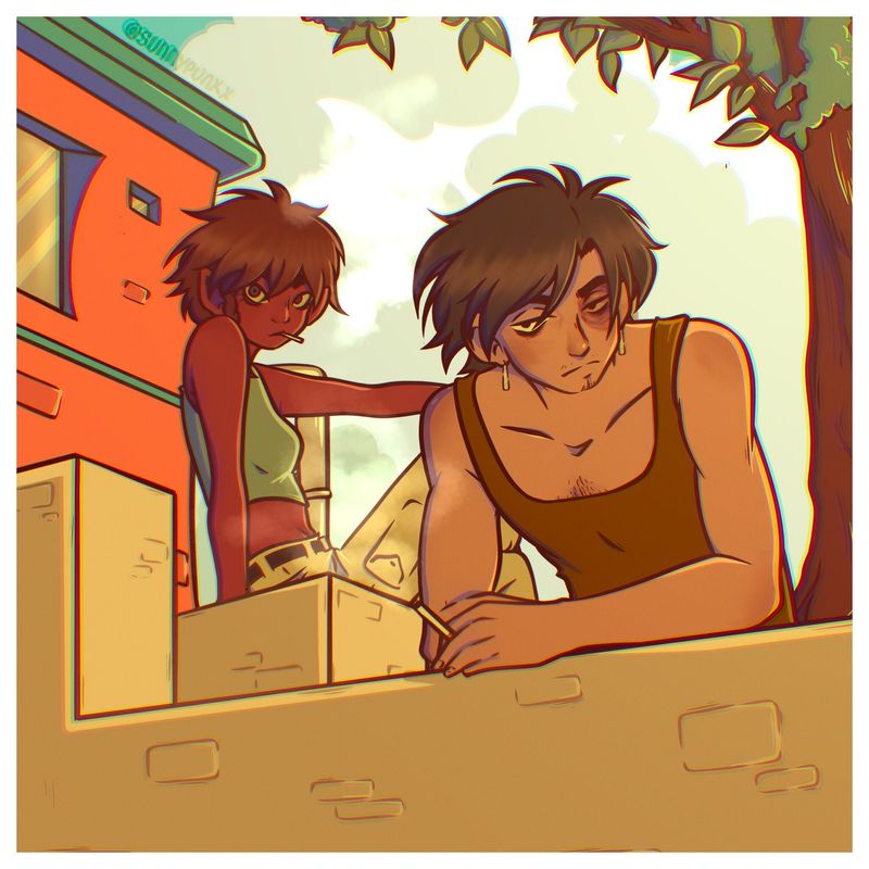 smoking break on a sunny day ☀️