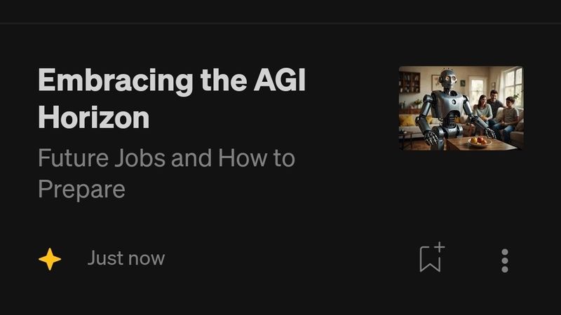 Just posted my predictions for AGI and the job market in the future!