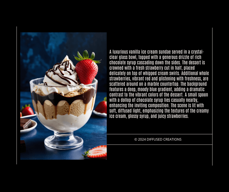 Indulgence Redefined: A Luxurious Vanilla Sundae