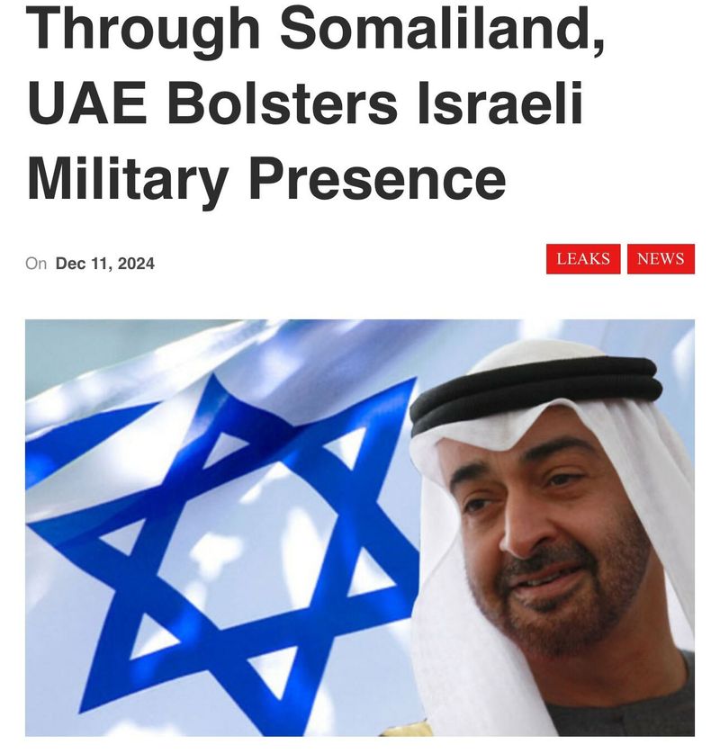 New Israeli base in Somaliland