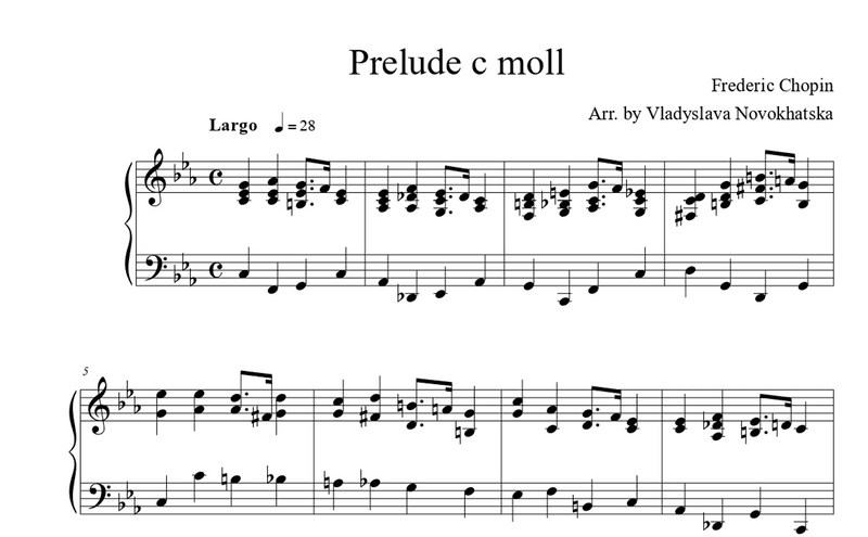 F.Chopin Prelude c moll (easy)