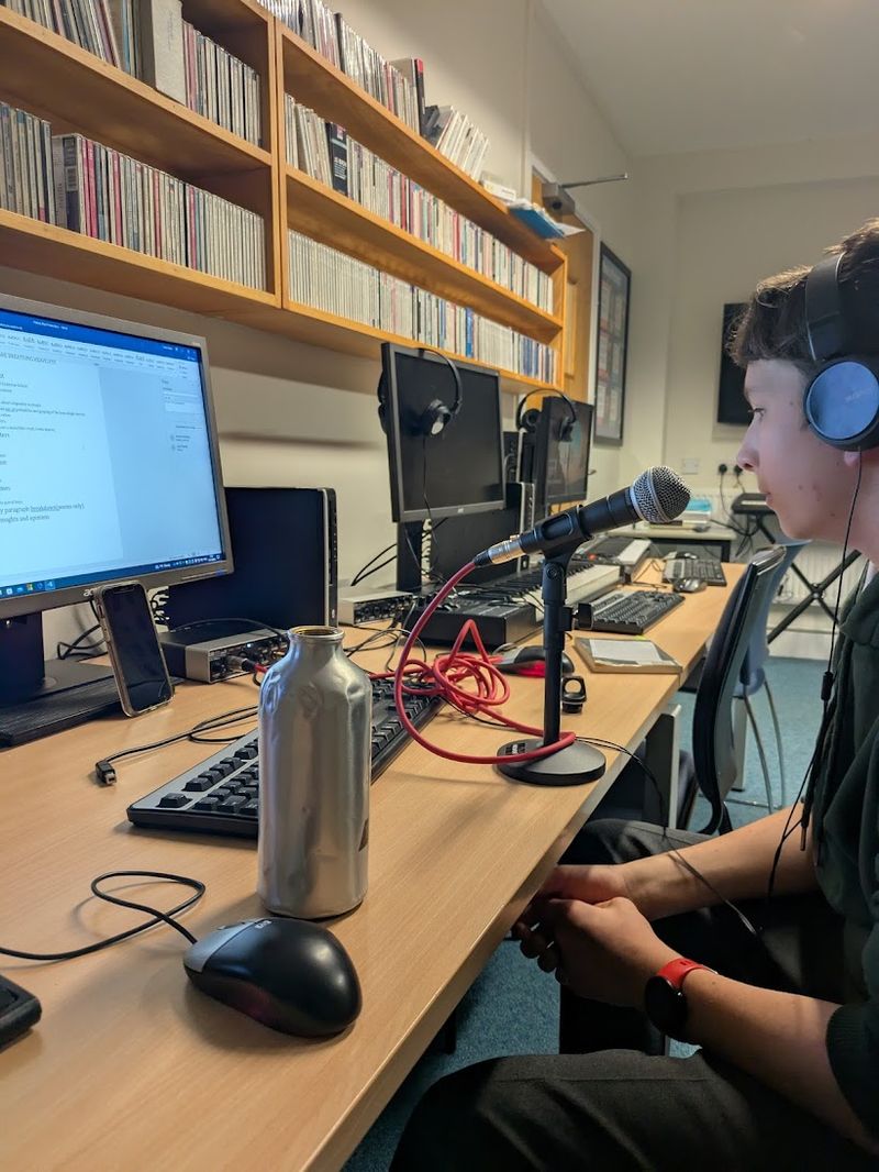 Behind the scenes recording.
