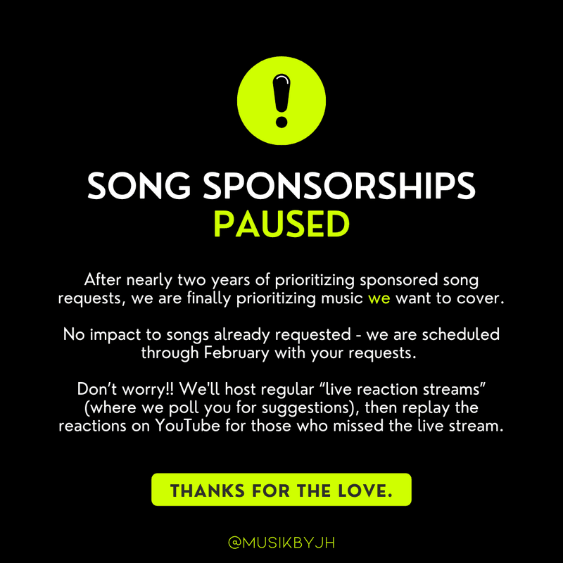 ⏸️ PAUSED Sponsored Song Requests