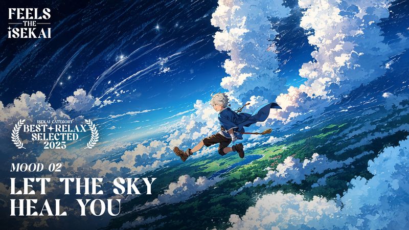 [2 Free Wallpapers] take a moment on the hill 🍃🏞️ & let the sky heal you ☁️ 🌌