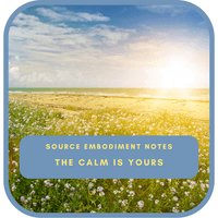 The calm is yours