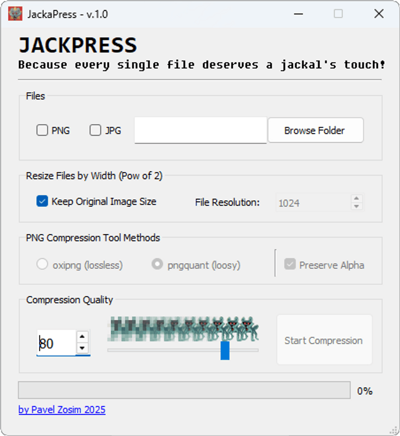 TOOL APP: JackPress Image Optimizer