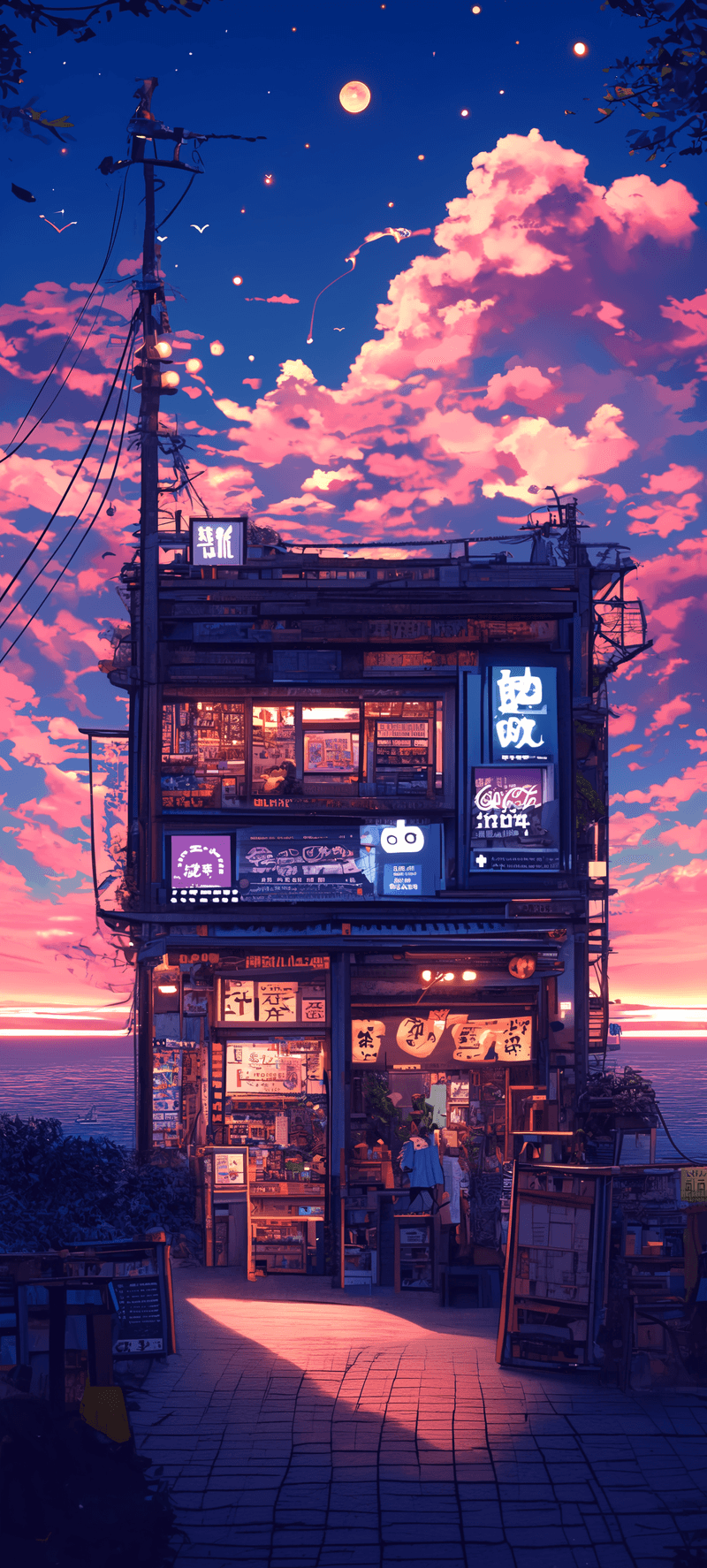 Neon Nostalgia - 4K Aesthetic Wallpaper 🎶