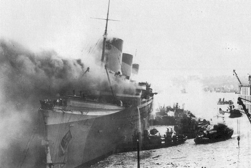 The Normandie Burns