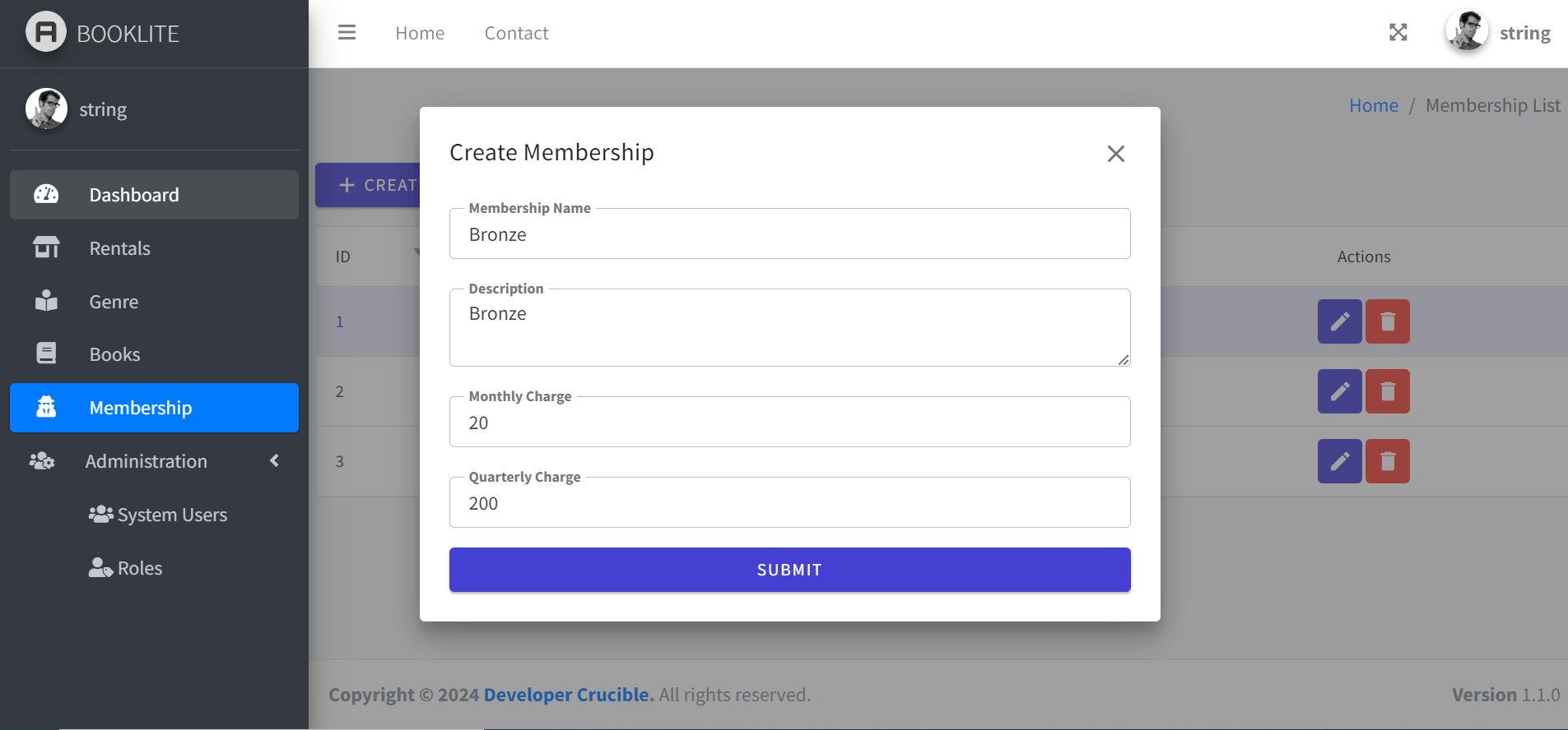 BOOK RENTAL MANAGEMENT SYSTEM(BOOKLITE) — Tom Okila - Buymeacoffee