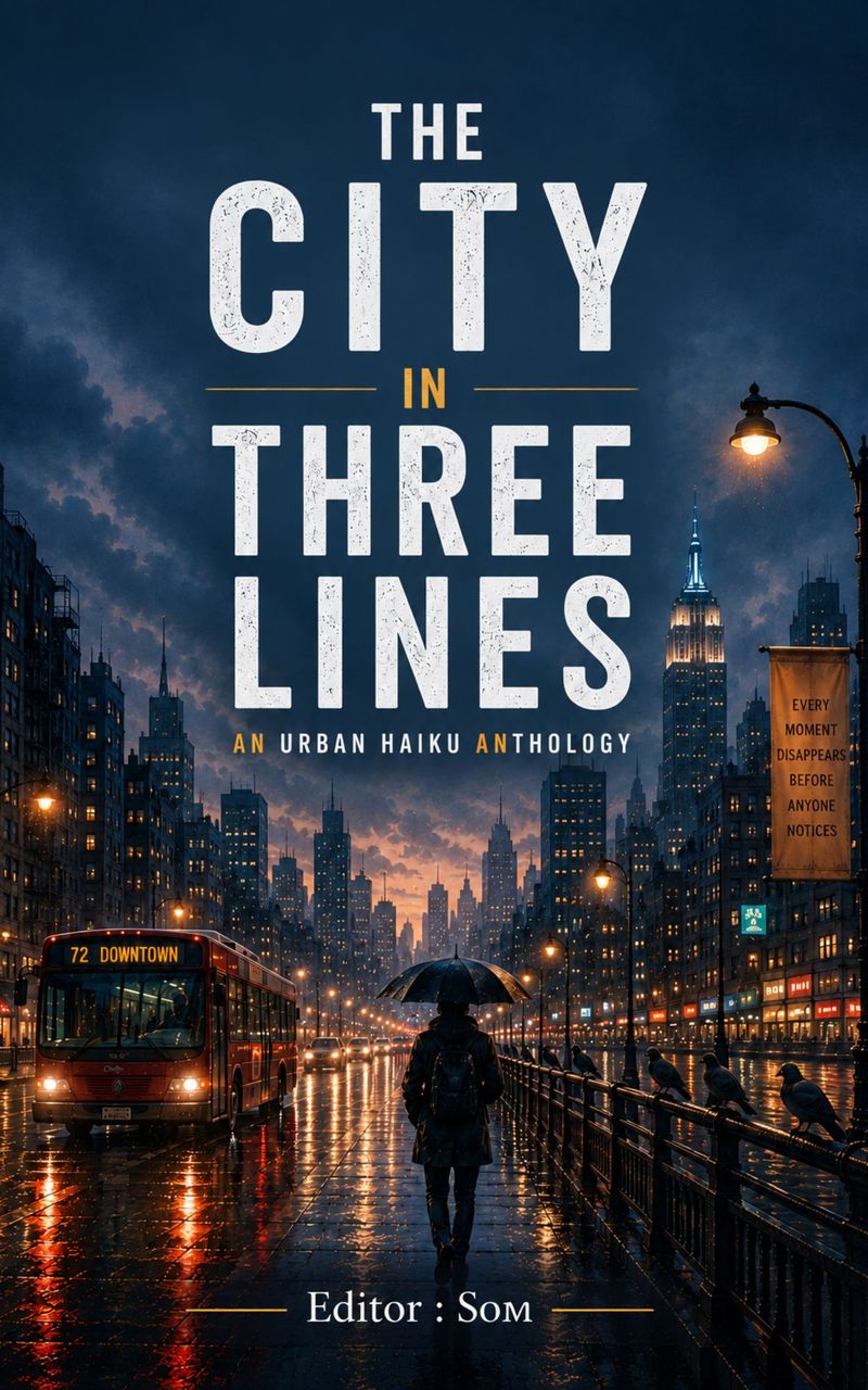 🏙️📚 NOW RELEASED: THE CITY IN THREE LINES – AN URBAN HAIKU ANTHOLOGY