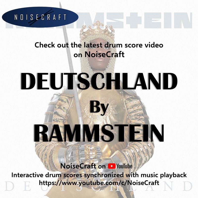 New Drum Score Video - Deutschland by Rammstein