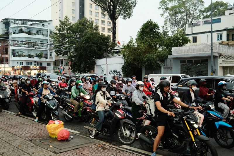Ho Chi Minh City, a city of overwhelming motorcycles