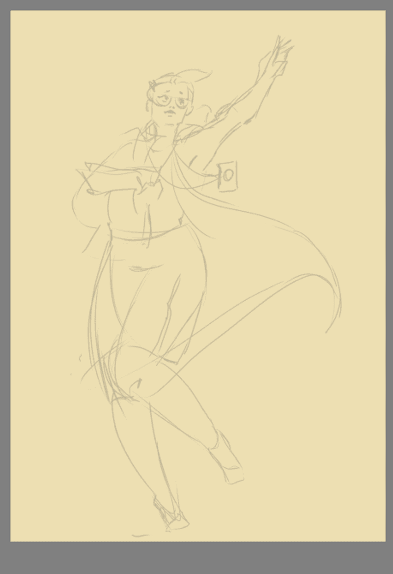 Sketch preview Day 10: Journalist Ms.Pauling